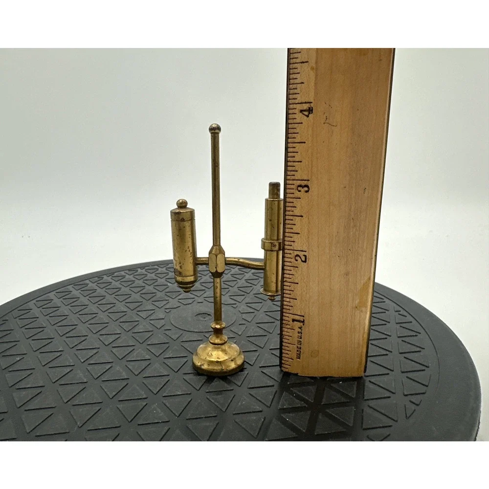Vintage Brass Student Lamp Style Doll House Size